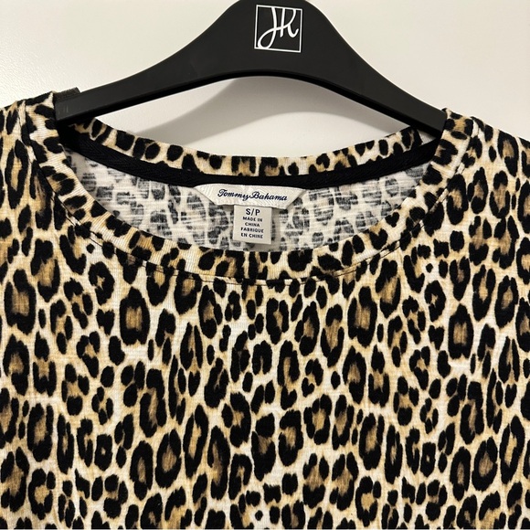 Tommy Bahama Leopard Print Long Sleeve Cotton Top Size Small Women’s - Picture 5 of 11